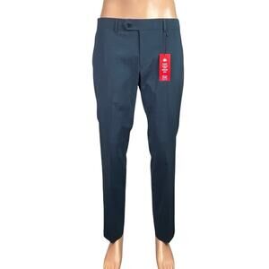 NEW The Savile Row Men's Blue Slim Tapered Trousers Dress Pants Size 34x30